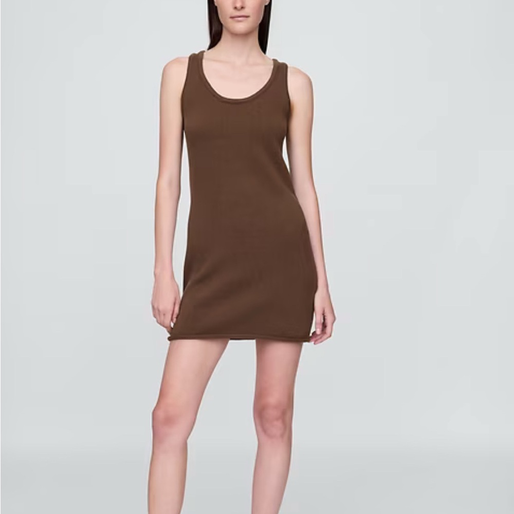 GAP Brown Mini Sweater Dress NWT~Size L